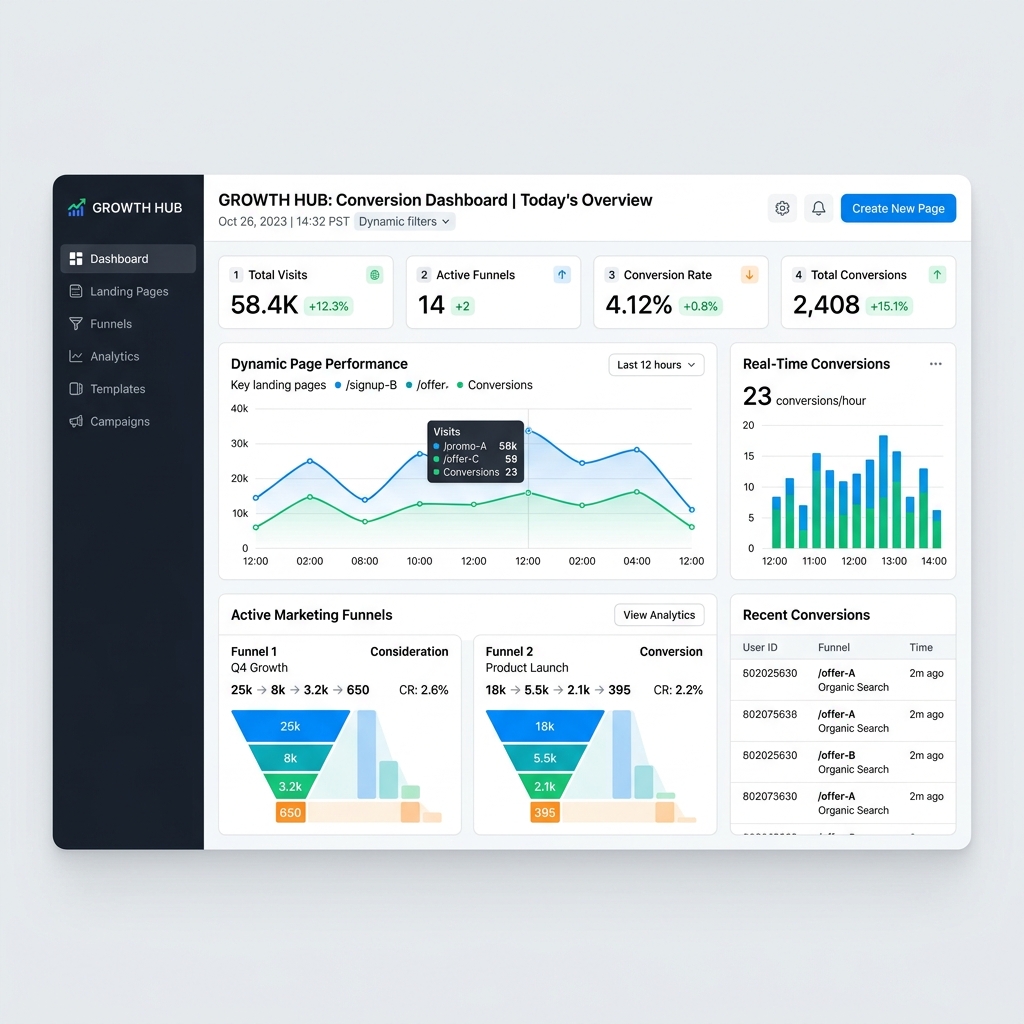 Illustrazione AI per Landing Pages che Convertono, Create e Pubblicate in Automatico